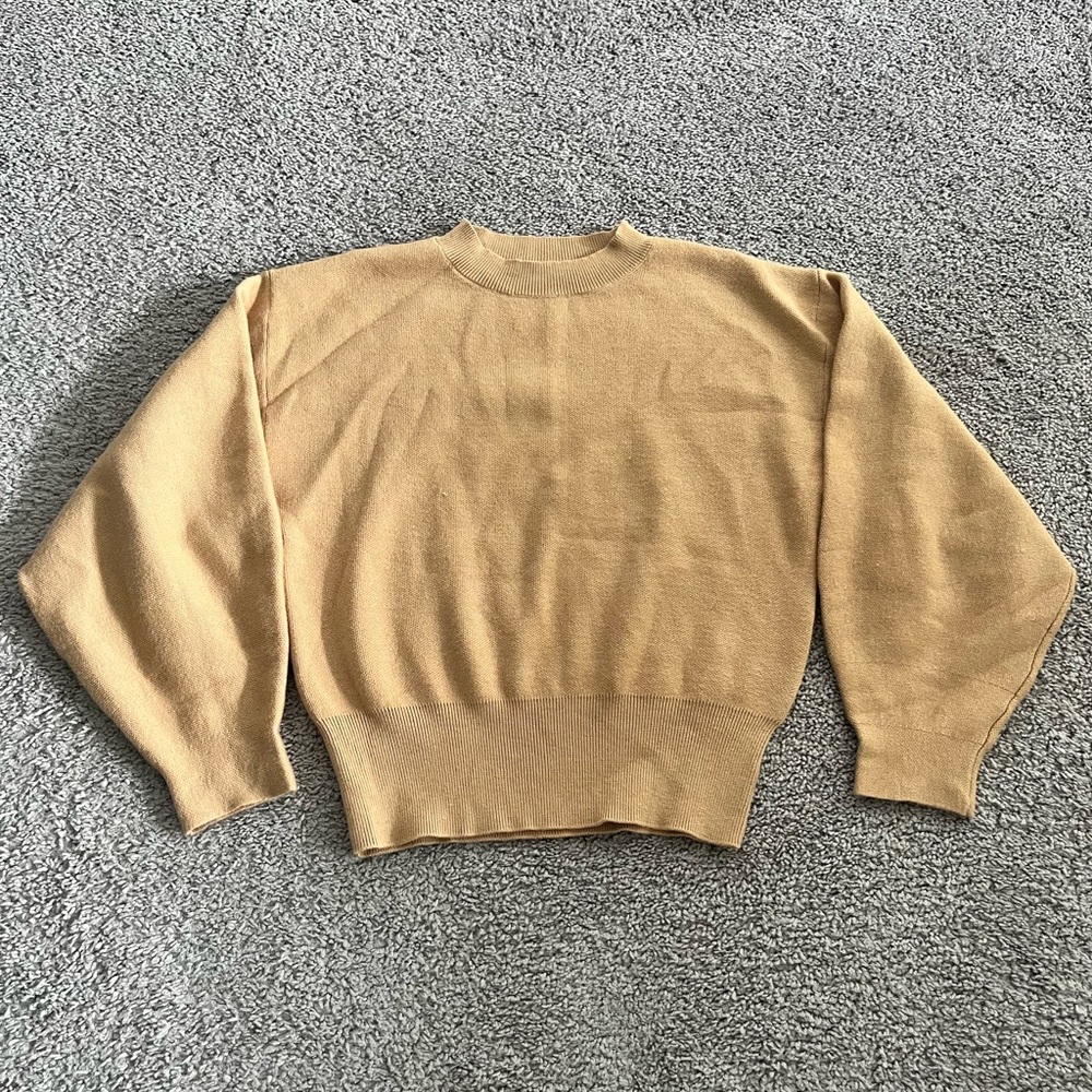 Lucca Tan Crewneck Sweater